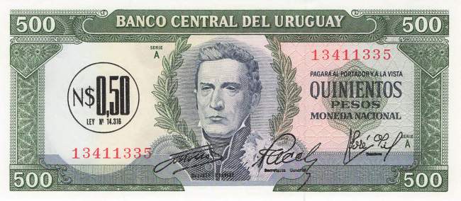 Uruguay 0,50 Pesos p54 1975